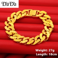 Original 916 Gold Bracelet 916 Gold Bracelet Men's Domineering Wide-Brimmed Bracelet Boss Watch Buck