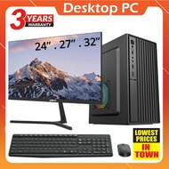 🌟FULL SET PC🌟Desktop Komputer / Desktop Pc / Office Desktop Computer CPU (3 Year Warranty)