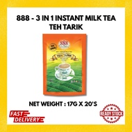 888 - 3 in 1 Instant Milk Tea Teh Tarik (17g x 20's)