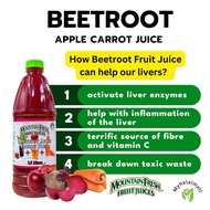 BEETROOT APPLE CARROT Juice MOUNTAIN FRESH - 100% Natural, Halal, Tanpa Gula - Tanpa Pengawet Beetro