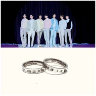 BTS BTS Name Style ARMY Fan Support Commemorative Ring Gift