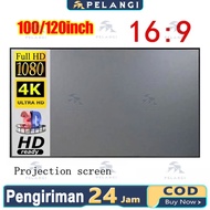 LAYAR Ratio 16:9 120 Inch Anti Light Projector Screen | Anti Light 4K Screen Projector | Screen Clot