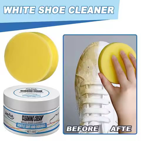 White Shoe Cleaning Cream Shoe Stain Remover 100g Whitening Shoe Cream Car Cleaner Remover All-purpo