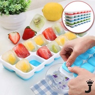 JK 14 HOLES SILICONE MR.DIY ICE CUBE TRAY With Cover BABY FOOD Maker Mold Tray Containers BPA FREE P