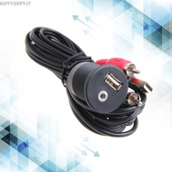 HSV Universal USB 3 5mm to 2RCA Adapter Cable HighSpeed USB2 0 Extension Cord 100CM 39 37in