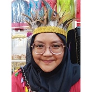 Fur Hat Around The dayak Papuan Traditional dayak Carnival Costume Kartini Dance