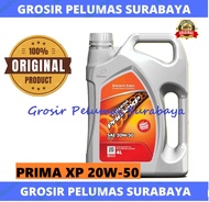 ORIGINAL Pertamina Prima XP 20w/50 20w-50 galon 4 Liter 4ltr Oli mobil bensin ASLI