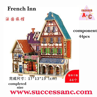 Rolife Global Style House 3D Wooden Puzzle-F127 France Hotel