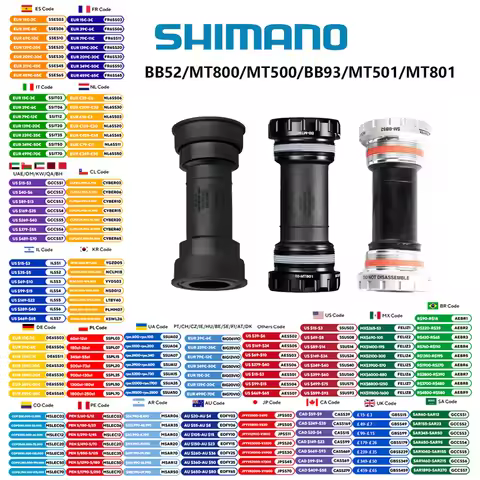 Shimano Bottom Bracket BB52 MT801 BB93 MT501 MT500 BSA Fits 68/73mm MT500 PA MT800 PA Press Fits 89.