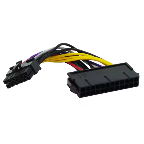 14cm 24Pin To 12Pin Power Cable ATX 24-Pin Female To 12-Pin Male PSU Converter Adapter For Acer Q87H