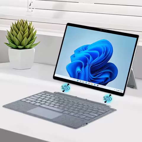 Wireless Keyboard 7 Colors Backlight Bluetooth-Compatible Type Cover Keyboard for Microsoft Surface 