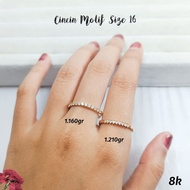 KOREAN RING SIZE 16 8K GRADE