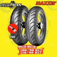 Paket Ban Motor NEW SCOOPY - YAMAHA FREEGO // MAXXIS M922F - M922R Ring 12 Tubeless