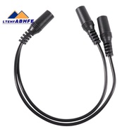 Ltehf28cm 3.5mm Female to Dual Jack Female Y Splitter Stereo Audio Cable Black