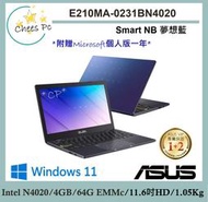 *CP* 華碩 ASUS E210MA-0231BN4020 夢想藍『實體店面』E210MA E210 全新未拆