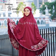 Telekung Warda by PrettyAini - Soft Cotton - Sejuk - Murah - Travel - Exclusive - Cantik - Free Bag Telekung - Sulam