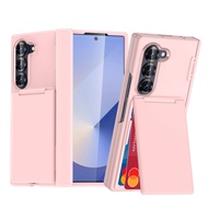 For Samsung Fold7 phone case foldable card holder skin sensitive phone protective case anti drop Fol