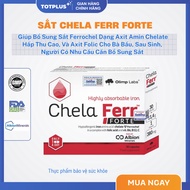 Chela Ferr Forte Iron - Easy-to-absorb Ferrochel Iron Supplement and Folic Acid for Pregnant and Pos