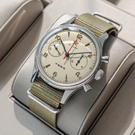 1963 Watch Pilot Chronograph Wristwatch for Men Seagull ST1901 Hand Wind Mechanical Movement Air For