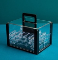 【GW】transparent Texas Poker Chip Box Acrylic Poker Chip Carrier w/ Tray (600Pcs/1000Pcs