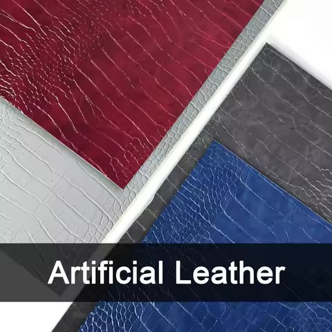 Crocodile Embossed Faux Leather Sheet 33x60cm 1mm Thick Cloth Back Soft Waterproof For DIY Handbags 