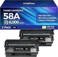 Compatible with HP 58A CF258A Black Toner Cartridge 2 Pack Replacement for HP 58A 58X CF258A Toner C