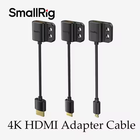 SmallRig Ultra Slim 4K HDMI-compatible A /C /D to A BMPCC 4K e 6K/per Sony A7SIII Panasonic Adapter 