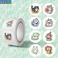 Cartoon Cartoon Cute Cat Roll Stickers Cartoon Stickers Whole Body Simple Decorative Stickers Childr