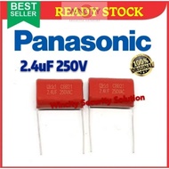 WSS (1pcs)  2.4uf 250V Panasonic KDK Fan Board Mylar Capacitor