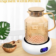 QUICKSHP BOUSSAC Heat Resistant Glass Water Jug 1.8L with 2 Cups - BSS18| |