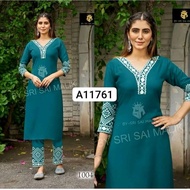 RAYON PREMIUM LEHER V KURTIS KERJA SULAMAN DENGAN SELUAR ( 4XL HINGGA 5XL) Baju