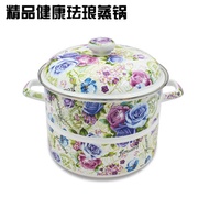 Package mail export quality soup pot Enamel porcelain pot Enamel steamer No coating pot induction co