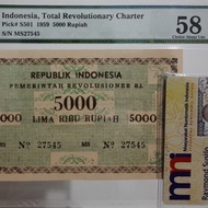PMG58 PRRI 5000 Rupiah Uang Kuno Indonesia