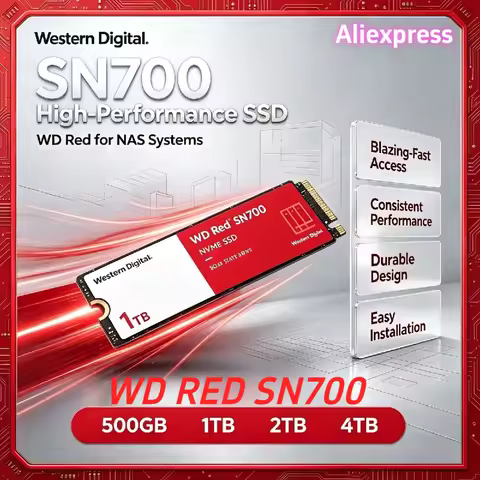 2026 New Western Digital WD Red SN700 NVMe SSD M.2 2280 PCIe 3.0 High Speed Internal Solid State Dri
