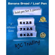 Banana Loaf Pan, Banana Cake Molder, ( Sold per piece ) ( 6x2.5 ),( 7x2.5 ),( 8x2.5 ) 3 sizes