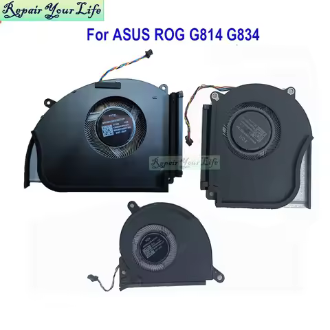 Notebook Cooler CPU GPU Fan For ASUS G814 G834 ROG Strix G814J G814JU G834JZR G834JYR 13NR0CG0P04011