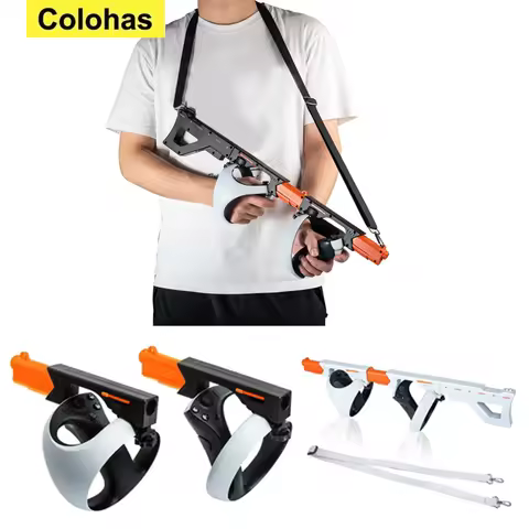 For PSVR2 VR Gaming Gun Experience Adjustable Attachment for PS VR2 Controller Handle Controller Gri