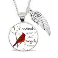 Wklo0avmg Red Cardinal Bird Jewelry, Cardinal Pendant Necklace, Christmas Cardinal, Red Cardinal Bir