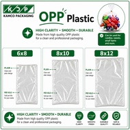 6x8,8x10,8x12 OPP plastic [1 kilo ]No Seal