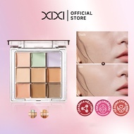XIXI 9-Color Concealer Palette, Color Correcting Corrector, Covers Acne Dark Circles, Natural Founda