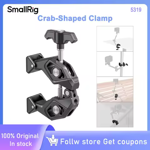 SmallRig Magic Articulated Arm Aluminum Adjustable Crab-Shaped Clamp For LED Light LCD Video SLR DSL