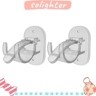 SOLIGHTER Curtain Rod Holders, Brackets Self Adhesive Curtain Hangers,  No Drilling Adjustable Hooks Curtain Rod