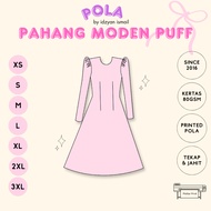 MUDAH JAHIT POLA KURUNG PAHANG LENGAN PUFF POLA LENGAN PUFF  SEWING PATTERN POLA DEWASA POLA BAJU