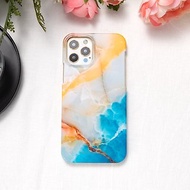 iPhone / Samsung 水色陽光雲石紋 半包硬殼 手機殼【客製】