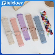 18mm Elastic Braided Nylon Strap for Huawei Watch GT 5 4 41mm Garmin Venu 3/ 2S /Garmin Forerunner 2