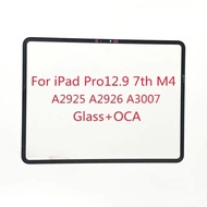 OEM Front Screen Outer Glass With OCA  Frame Sticker For M4 iPad Pro 12.9 7th A2925 A2926 A3007 LCD 