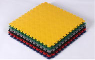 [op010] 10PCS High Quality 40x40x0.5cm Anti Slip PP Plastic Pvc Tiles Rubber Garage Floor Mat Manufa