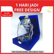 PLAKAT MURAH CUSTOM PLAKAT AKRILIK PIALA AKRILIK TROPHY AKRILIK VANDEL PLAKAT TROPHY- PIALA PLAKAT W