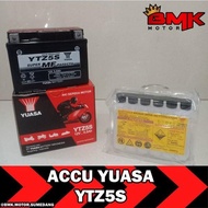 Accu Aki Motor Yuasa Ytz5S Mf Kering Aki Motor Vixion Vario Beat