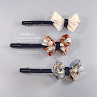 Bellovia Genuine Korean Pian Bow Spring Clip Acetate Hair Creation France Gold Stamping Label Made I